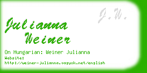 julianna weiner business card